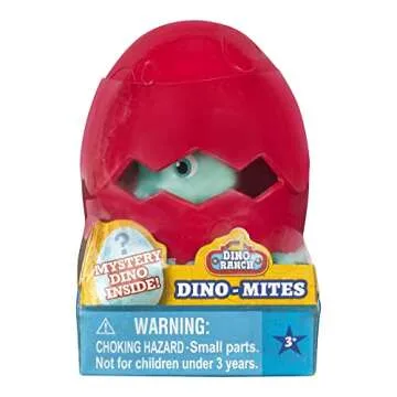 Dino Ranch 6 Bundle Pack Dino-Mite Blinds - Six 2.5” Egg Collectible Blind Dino-Mite Figures - Toys for Kids Featuring Your Favorite Pre-Westoric Ranchers