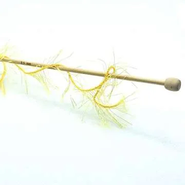 Buvemu Eyelash Fun Fur Yarn 100 Gram (3.53 Ounces) 175 Yards (160 Meters) (Yellow)