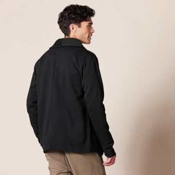 Versatile Shawl-Collar Cardigan for Men in Black