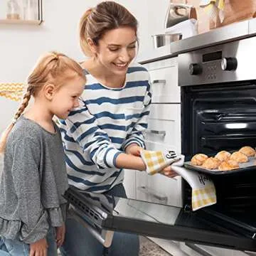 Tegeme Bee Kitchen Tea Towels Set - Cute, Durable & Functional