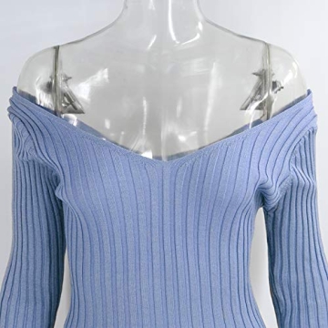 Stylish Cosygal Women's Off Shoulder Knit Maxi Dress