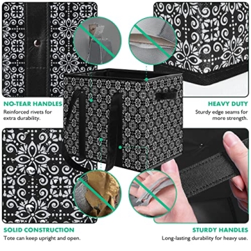 WISELIFE Reusable Grocery Bags Large Collapsible Tote