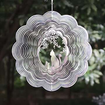 Enchanting Cat 3D Kinetic Wind Spinner for Home Decor