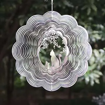 Enchanting Cat 3D Kinetic Wind Spinner for Home Decor