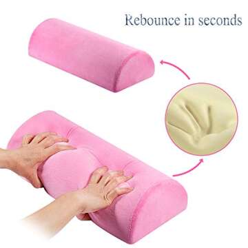 SKYZONAL Large Memory Foam Bolster Pillow for Ultimate Back Support and Comfort