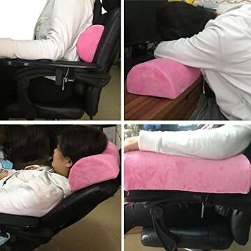 SKYZONAL Large Memory Foam Bolster Pillow for Pain Relief