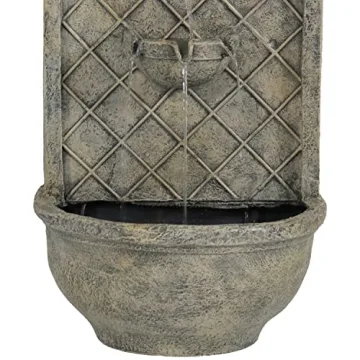 Stunning Sunnydaze Messina Outdoor Wall Fountain