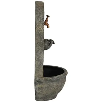 Stunning Sunnydaze Messina Outdoor Wall Fountain