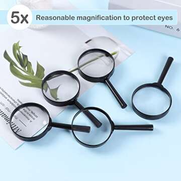 IRCHLYN 32Pcs Kids Magnifying Glasses for Fun Exploration
