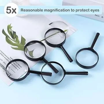 IRCHLYN 32Pcs Kids Magnifying Glasses for Fun Exploration