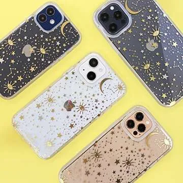 Sonix Case for iPhone 14 Pro Max | 10ft Drop Tested | Clear Protective Case for Women | Cosmic Stars