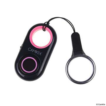 2X CamKix Camera Shutter Remote Control with Bluetooth Wireless Technology - Works Flawlessly with iPhone/iPad and Android (Pink)