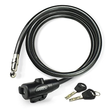 MARQUE Bike Lock with Key – 4FT 3/8” Straight Cable Locks with Keys, Anti-Theft Security Cable f...