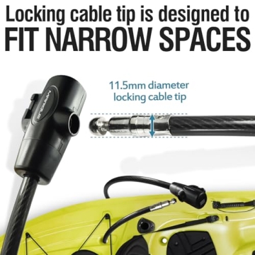 MARQUE 4FT Bike Lock with Key - Secure Your Bikes Easily