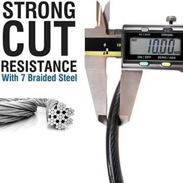 MARQUE 4FT Bike Lock with Key - Secure Your Bikes Easily