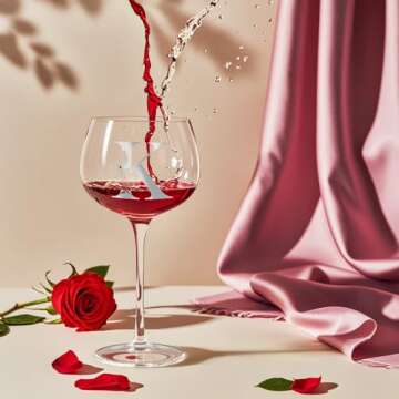Chic Monogrammed Wine Glass Gift for Women