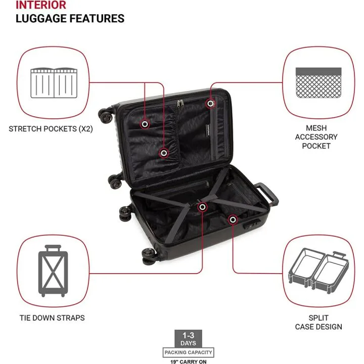 SwissGear 7272 Hardside Carry-On Luggage 19 Inches