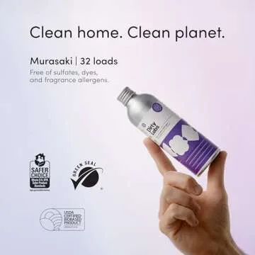 Dirty Labs | Murasaki Scent | Bio Enzyme Liquid Laundry Detergent | 32 Loads (8.6 fl oz) | Hyper-Concentrated | High Efficiency & Standard Washing | Nontoxic, Biodegradable | Stain & Odor Removal