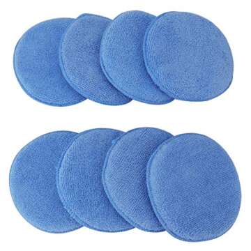 Fasmov Microfiber Applicator Pads Wax Applicator, 20 Pack Foam Applicator Pads Car Wash Sponge, Buff...