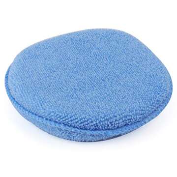 Fasmov Microfiber Wax Applicator Pads for Car Cleaning