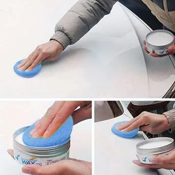 Fasmov Microfiber Wax Applicator Pads for Car Cleaning