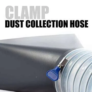 Fulton 4 Inch Thumb Screw Key Adjustable Stainless Steel Hose Clamps - 5 Pack, Pipe, Dryer Vent, Dust Collection, Automotive, RV Clamps