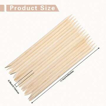 Demissle Eye Brow Wooden Wax Sticks Mini Waxing Applicator Sticks Lip Nose Eyebrow Wood Craft Small ...