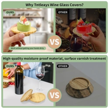 Elegant Wine Glass Charcuterie Toppers Set of 4