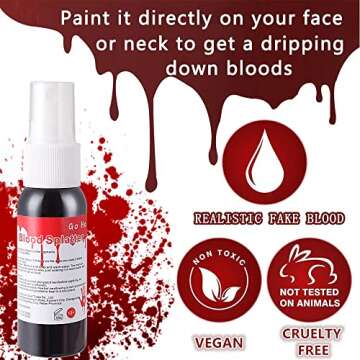 Go Ho Fake Blood Spray for Halloween Special Effects
