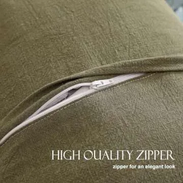 patdrea Green Shabby Chic Decorative Throw Pillow Covers 18x18 Set of 2,Farmhouse Linen Pillow Covers with Ruffles,Square Sturdy Throw Pillow Case for Couch Sofa Bed Living Room