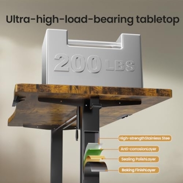 Veken Electric Standing Desk 63x28 Ergonomic Workspace