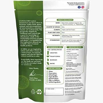 MRM Nutrition Organic Maca Root Powder | Superfoods | Adaptogen | Gluten-Free + Vegan | 40 Servings