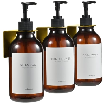MaisoNovo Shampoo Dispenser Set for Stylish Bathrooms