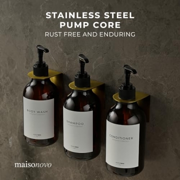 MaisoNovo Shampoo Dispenser Set for Stylish Bathrooms