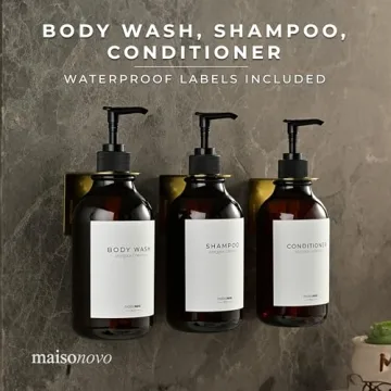 MaisoNovo Shampoo Dispenser Set for Stylish Bathrooms