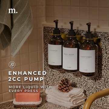 MaisoNovo Shampoo Dispenser Set for Stylish Bathrooms