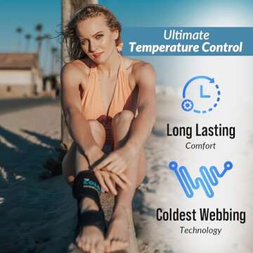 Coldest Foot Ankle Achilles Tendonitis Icing Pain Relief Ice Wrap with Cold Compression Gel Packs | ...