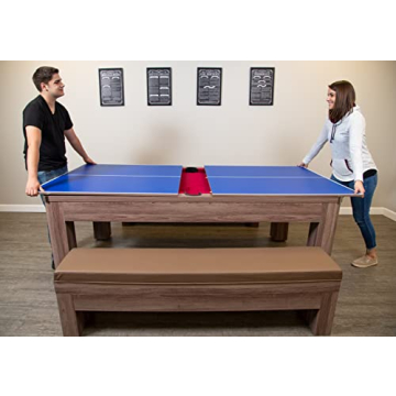 Hathaway Newport 7 Ft Multi Game Pool Table Combo for Fun