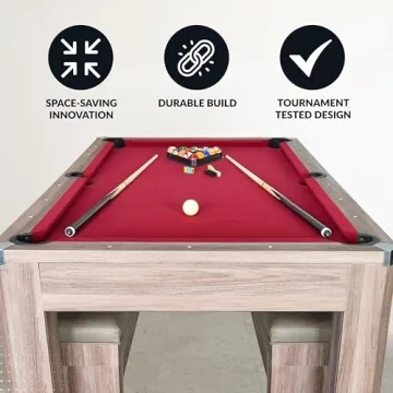 Hathaway Newport 7 Ft Multi Game Pool Table Combo for Fun