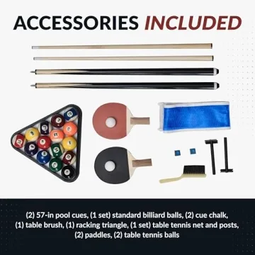 Hathaway Newport 7 Ft Multi Game Pool Table Combo for Fun