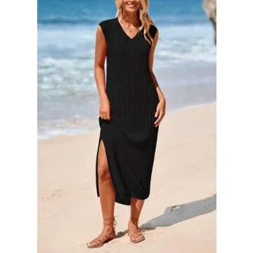 PRETTYGARDEN 2025 Summer Maxi Dress with Slip Outfit