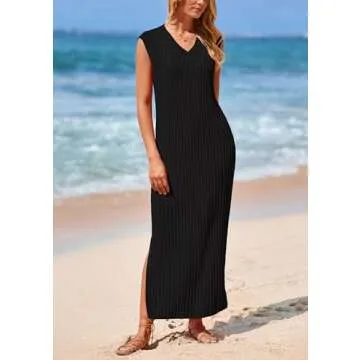 PRETTYGARDEN 2025 Summer Maxi Dress with Slip Outfit