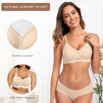 OEAK Wireless Comfort Bra - Soft Support for Everyday Use