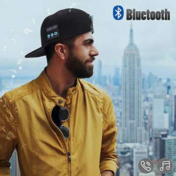 Hat with Bluetooth Speaker Adjustable Music Hat Bluetooth Cap for Outdoor Sports Baseball Cap, The Birthday Gifts for Men/Women/Boys/Girls