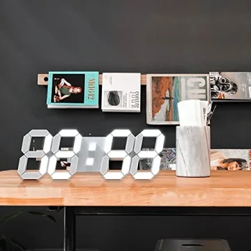 15" LED Digital Wall Clock Multifunctional Display Remote