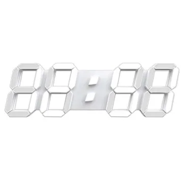 15" LED Digital Wall Clock Multifunctional Display Remote