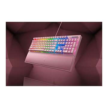 Razer Blackwidow V3 Wired Gaming Mechanical Green Switch Keyboard with RGB Lighting (Renewed)