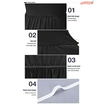 AUSELILY Women's Long Sleeve Dress Loose Plain Long Casual Maxi Dresses with Pockets 2025 New Black L