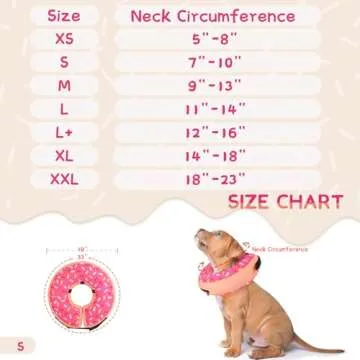 Supet Inflatable Dog Cone Collar Alternative After Surgery, Dog Neck Donut Collar Recovery E Collar for Post Surgery, Soft Dog Cone for Small Medium Puppies Cats