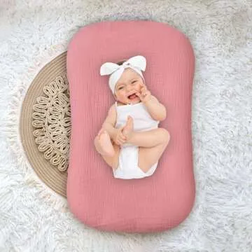 Hooyax Baby Lounger Cover – Soft Muslin Cotton 2 Pack